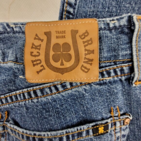 Vintage Lucky Brand Jeans Women's 2 Blue Wild Child Mid-Rise Boot Cut Slit USA - Picture 15 of 16